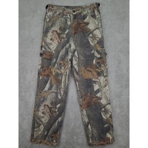 VTG Liberty Camo Cargo Pants Adjustable Waist Men's‎ Size S 28-30X30 Real Tree